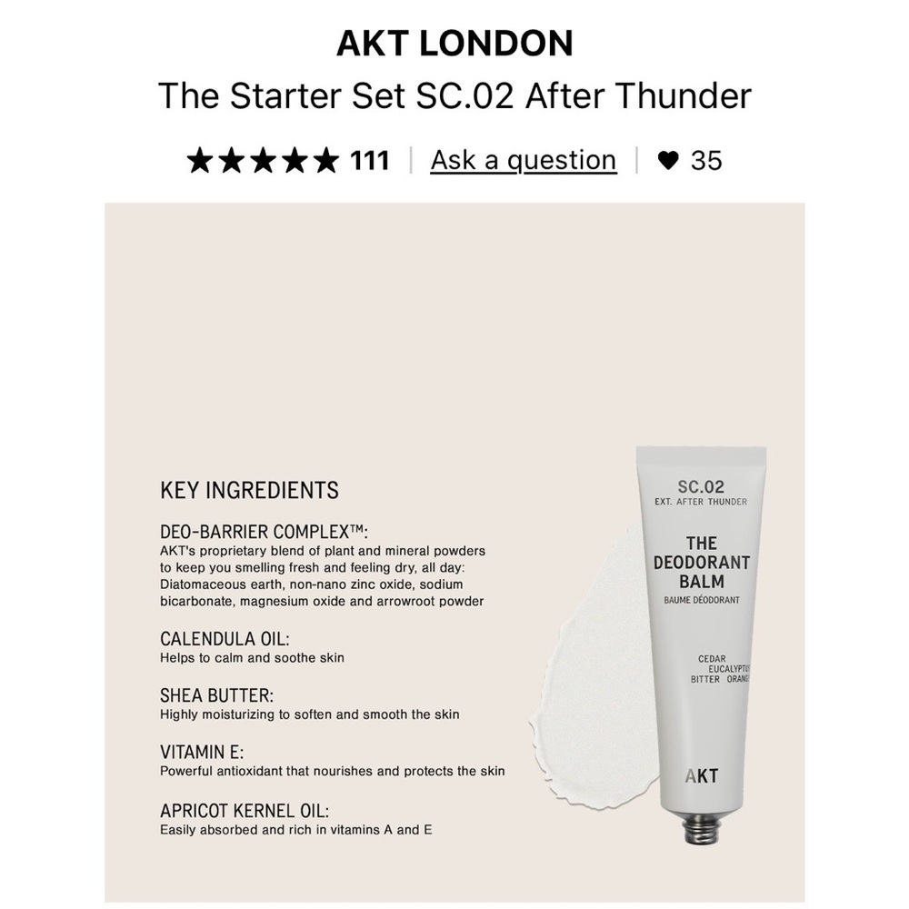 Deodorant Balm Set - After Thunder & The Assistant - Picture 10 of 10